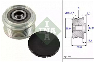 WILMINK GROUP wg1253791 -  Механизм свободного хода генератора